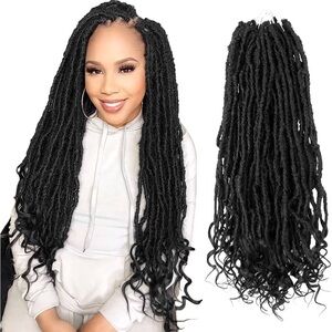 Black Faux Locs Hair Extensions